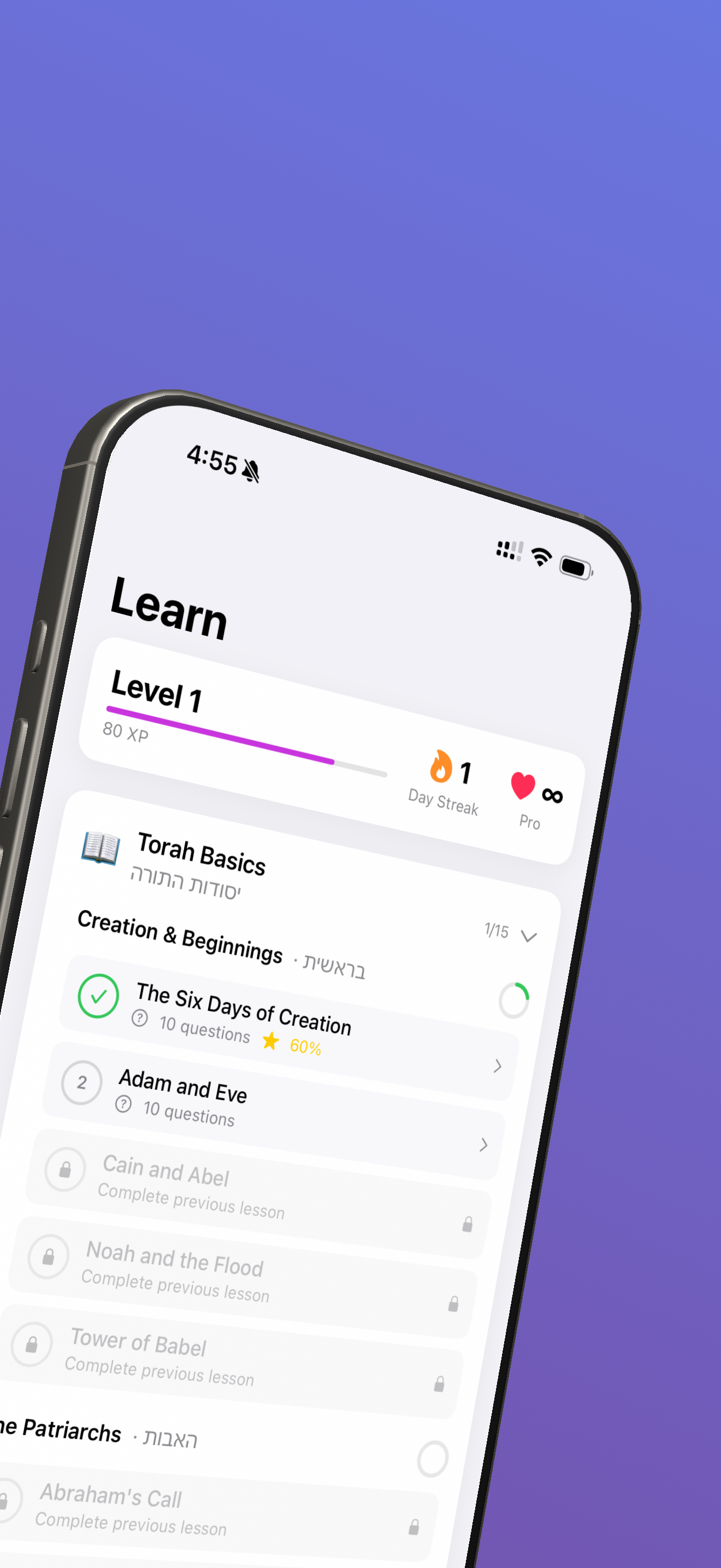 TorahLife App - Track Progress